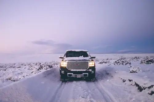 gmc sierra snow driving